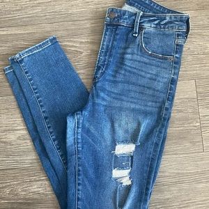 Dark wash denim jeans